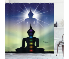 Mediation Inspiration Shower Curtain