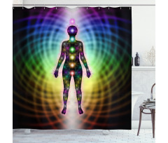 Geometric Diagram Energy Shower Curtain