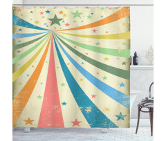 Rainbow Background Art Shower Curtain