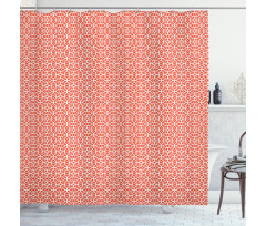 Lacy Floral Pattern Shower Curtain