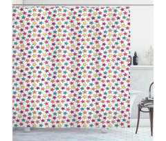 Graphic Stars Youth Shower Curtain