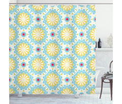 Vintage Floral Ethnic Shower Curtain