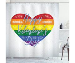 LGBTI Valentine Shower Curtain