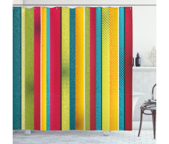 Ragged Stripes Shower Curtain