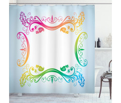 Victorian Motif Shower Curtain