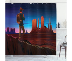 Monument Alley Shower Curtain