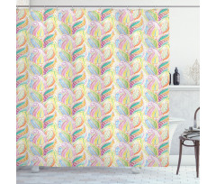 Colorful Paisley Art Shower Curtain