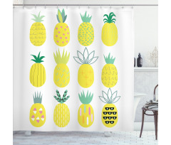 Pattern of Fruits Shower Curtain