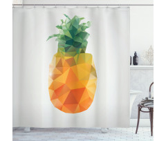Angular Pineapple Shower Curtain