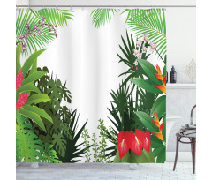 Rainforest Vegetation Shower Curtain