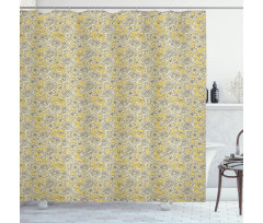 Romantic Blooming Roses Shower Curtain