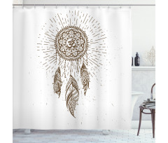 Dreamcatcher Mandala Art Shower Curtain