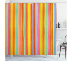 Vertical Colorful Lines Shower Curtain