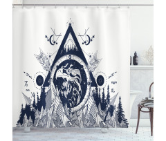 Eagle Ethnic Shower Curtain