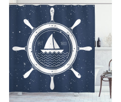 Steering Wheel Shower Curtain