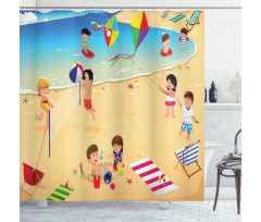 Beach Volleyball Shower Curtain