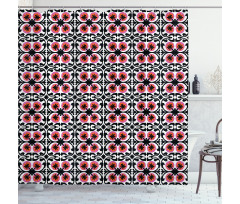 Oriental Suzani Pattern Shower Curtain