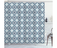 Moroccan Floral Pattern Shower Curtain
