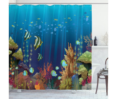 Coral Reef Fishes Shower Curtain