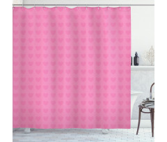 Small Heart Shapes Love Shower Curtain