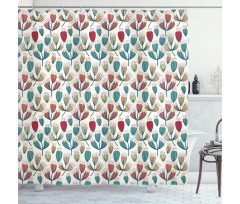 Sketch Summer Garden Shower Curtain