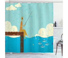 Underwater Life Design Shower Curtain