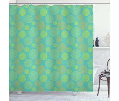 Shape Section Grapefruit Shower Curtain