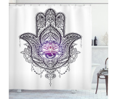 Mandala Orient Lotus Shower Curtain