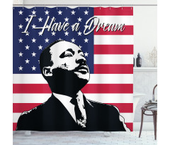 Martin Luther King Shower Curtain