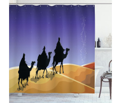 Christmas Star Timeless Shower Curtain