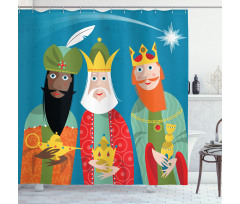 3 Wise Men Timeless Shower Curtain