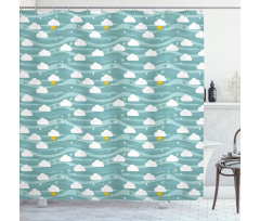 Summer Sky Shower Curtain