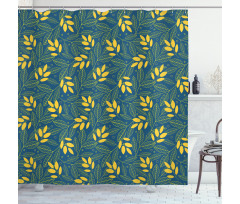 Autumn Leaf Circle Shower Curtain