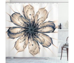 Close-up Fractal Flower Shower Curtain