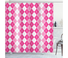 Traditional Argyle Shower Curtain