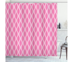 Pastel Ogee Line Shower Curtain