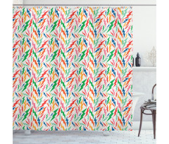 Hipster Thunderbolts Shower Curtain