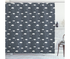 Thunders Rain Shower Curtain