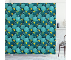 Heavy Rainfall Shower Curtain