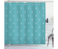 Simple Thunder Arrows Shower Curtain