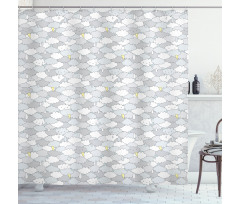Crying Clouds Shower Curtain