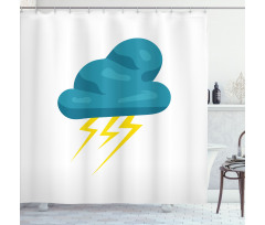 Cloud and Bolts Shower Curtain
