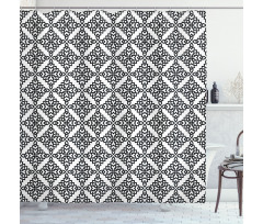 Latticework Pattern Shower Curtain