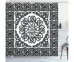 Filigree Abstract Knot Shower Curtain