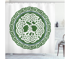 Tree of Life with Frieze Shower Curtain