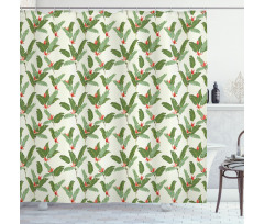 Palm Leaves and Banana Shower Curtain