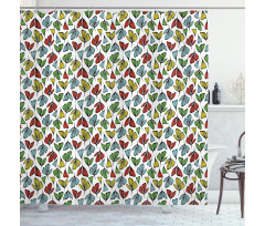 Autumn Petals Shower Curtain