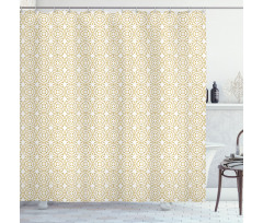 Girih Motif Pattern Shower Curtain