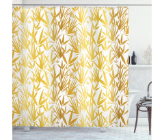 Tropic Bamboo Leaves Shower Curtain