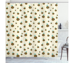 Flying Bumblebees Shower Curtain